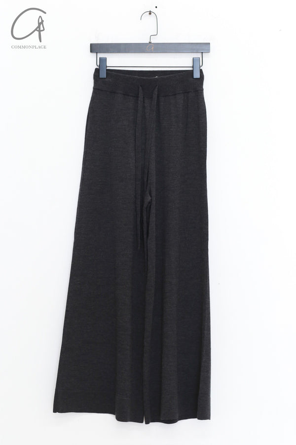 SWAYING 25 Spring/Summer Flared Wool Trousers SW-SW25PS3B12-HEIHUI Black and Gray SW25PS3B12